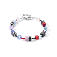 Charger l&#39;image dans la galerie, BRACELET Dame  GeoCUBE® Iconic argent-royal 2838/30-0330 COEUR DE LION
