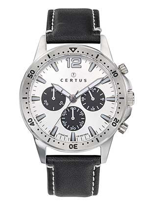 MONTRE Homme CHRONOGRAPHE CERTUS CUIR 611178