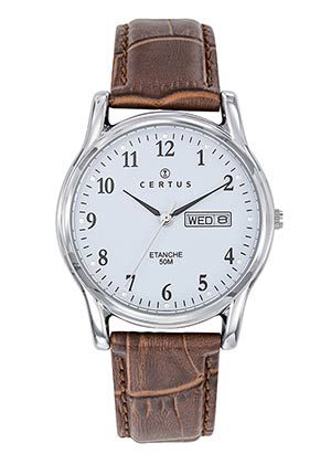 MONTRE Homme cuir marron 611194 CERTUS