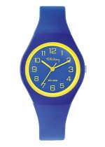 MONTRE TEKDAY Femme BLEU ET JAUNE 654852