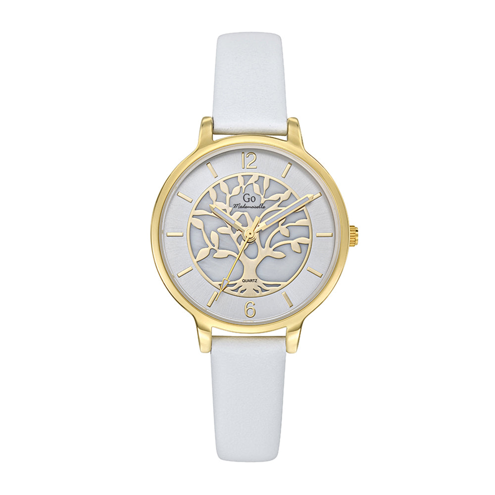 MONTRE Dame GO CUIR BLANC 699524