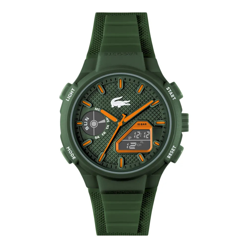 MONTRE Homme LC33 LACOSTE bracelet silicone kaki 2011367