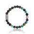 BRACELET Mixte Oeil de Tigre / Agate Verte LAUREN STEVEN