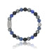 BRACELET Mixte Agate noire/Hématite/Lapis lazuli LAUREN STEVEN