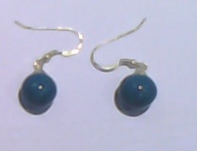 Charger l&#39;image dans la galerie, BOUCLES D&#39;OREILLES Dame fantaisie GEVOLE EN CERAMIQUE MYRTILLE
