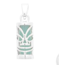 Charger l&#39;image dans la galerie, PENDENTIF Unisexe TRIBAL TIKI PETIT MODELE  ARGENT925/1000° 2 variantes
