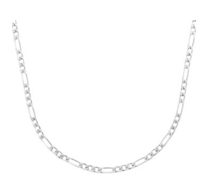 CHAINE ARGENT RHODIE MAILLE CHEVAL ALTERNE 73315250