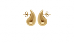 BOUCLES D'OREILLES Dame Petite goutte ACIER DORE