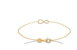 BRACELET Femme PLAQUE OR INFINI 97413518