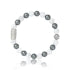 Charger l&#39;image dans la galerie, BRACELET Mixte Howlite blanche/Hématite LAUREN STEVEN
