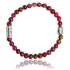 BRACELET Mixte JASPE ROUGE ET BUDDHA LAUREN STEVEN