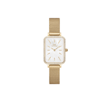 Charger l&#39;image dans la galerie, MONTRE Dame Quadro Lumine Bezel Evergold DANIEL WELLINGTON DW00100668
