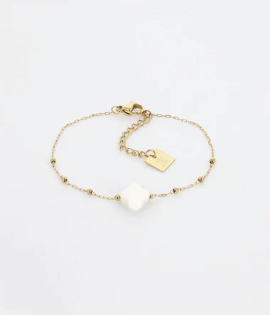 BRACELET Dame fleur acier doré ZAG SBS7970-01WHT