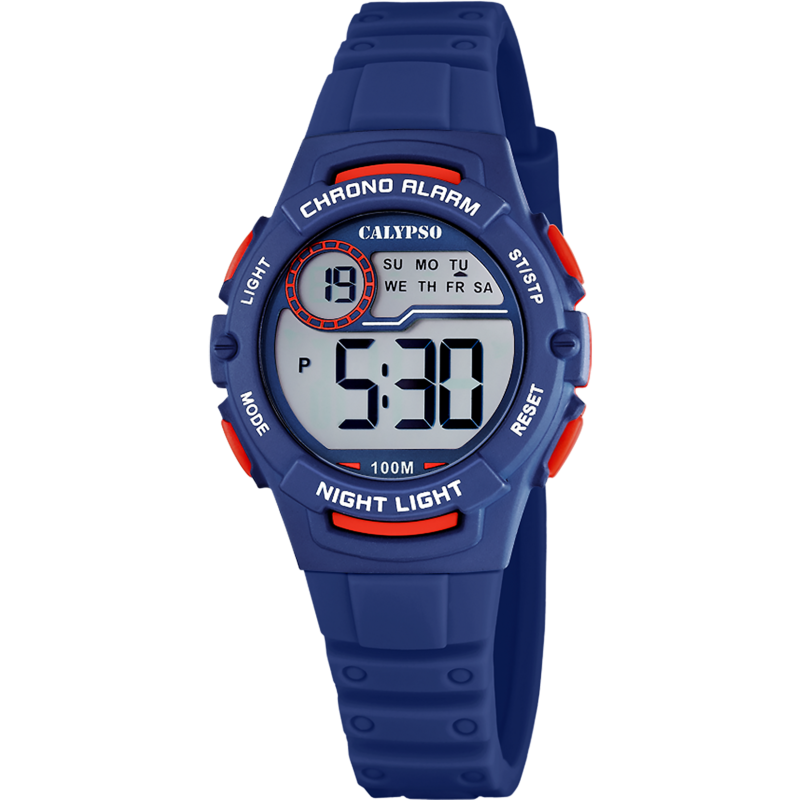 MONTRE Enfant CALYPSO  DIGITALE Silicone Bleu K5852/5