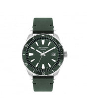 Charger l&#39;image dans la galerie, MONTRE HOMME CUIR VERT LEE COOPER
