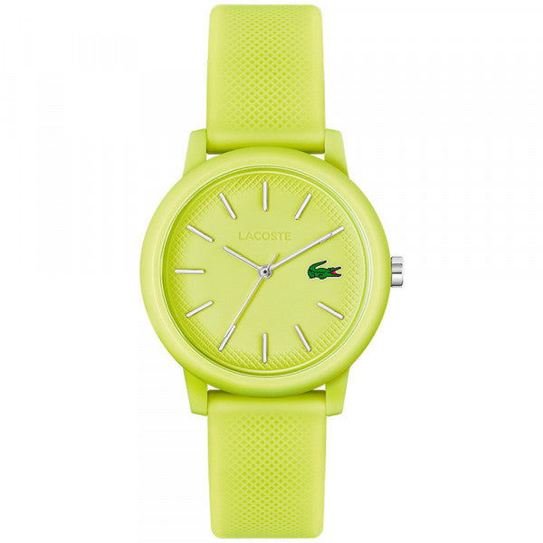 MONTRE  DAME LACOSTE SILICONE JAUNE 2001316