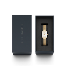 Charger l&#39;image dans la galerie, MONTRE Dame Quadro Lumine Bezel Evergold DANIEL WELLINGTON DW00100668
