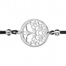 Charger l&#39;image dans la galerie, BRACELET femme  ARGENT RHODIE ARBRE DE VIE CORDON
