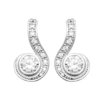 BOUCLES D OREILLES Femme ARGENT RHODIE  1585210