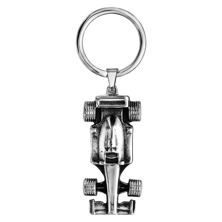 PORTE CLEF ACIER VOITURE DE COURSE