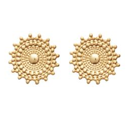 BOUCLE D OREILLE CLOU PLAQUE OR 2558500