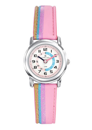 MONTRE CERTUS JUNIOR PEDAGOGIQUE ARC EN CIEL ROSE 647379