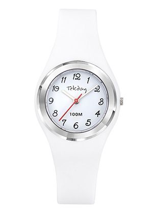 MONTRE FEMME TEKDAY ANALOGIQUE 10 ATM BLANCHE   654745