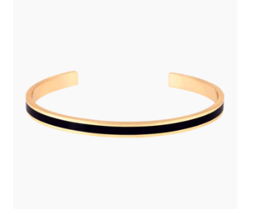 BRACELET Femme JONC NOIR BANGLE UP  BUP03-BAN