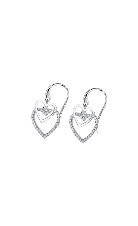 BOUCLES D'OREILLES COEUR ARGENT